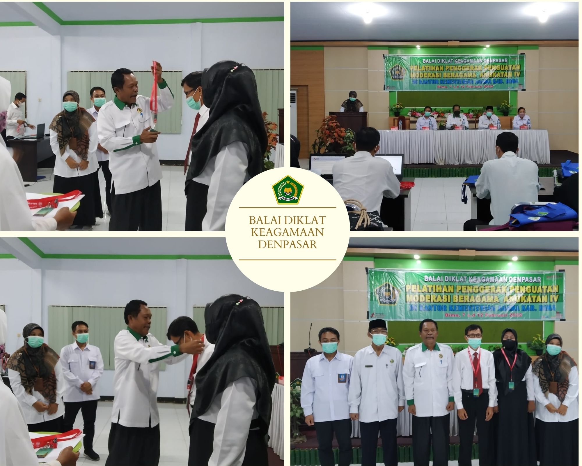 Pelatihan di Wilayah Kerja (PDWK) Penggerak Penguatan Moderasi Beragama Angkatan IV Kantor Kementerian Agama Kabupaten Bima